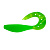 Твистер Kasandra 4"29/10,9см Electric green 5шт. (HS-34-007) Helios Фарватер-ДВ г. Благовещенск